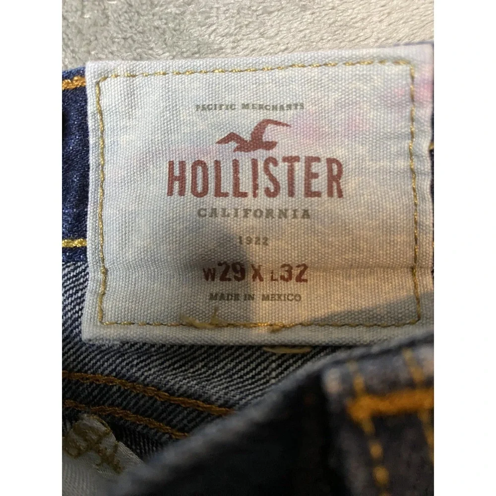 Hollister Men's Jeans W29 L32 Blue Denim Button Fly